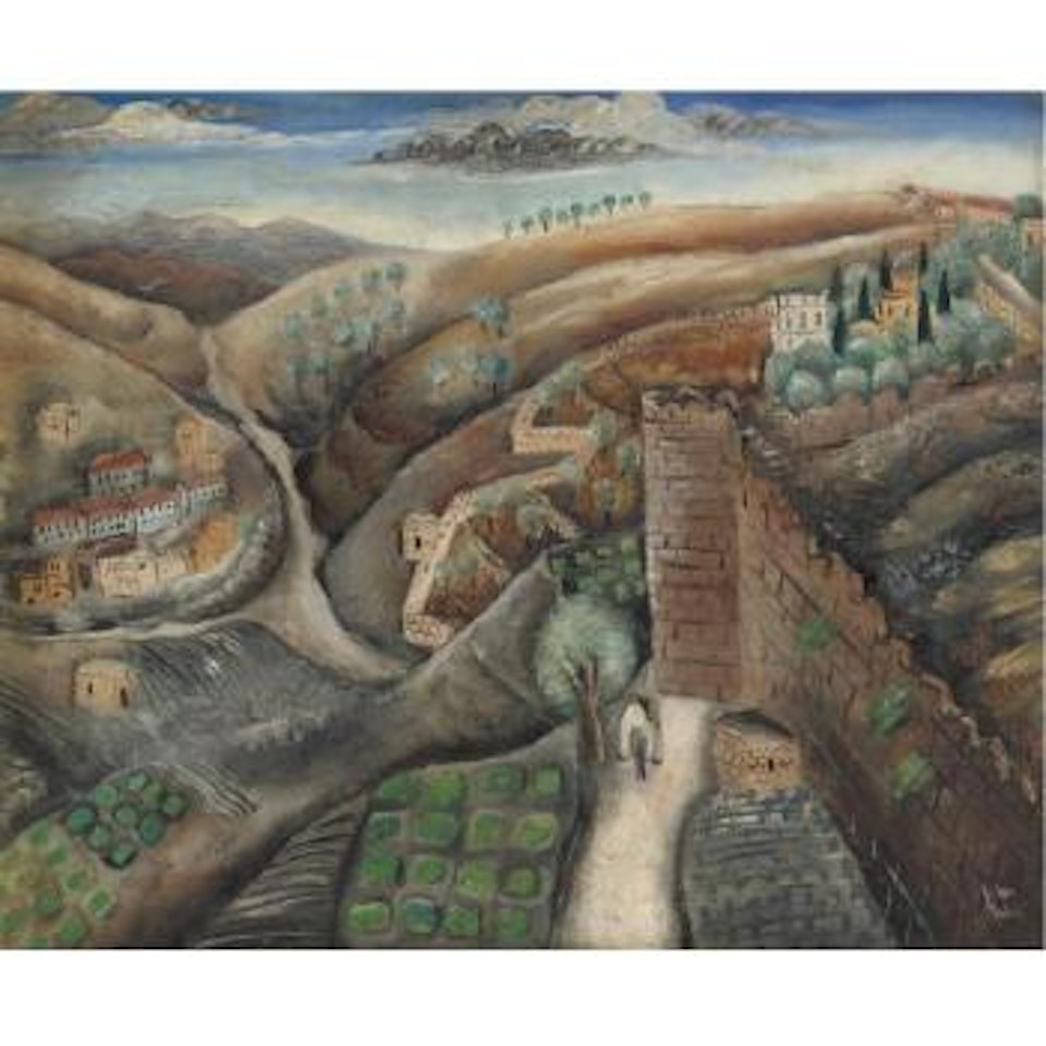 The Walls Of Jerusalem by Reuven Rubin