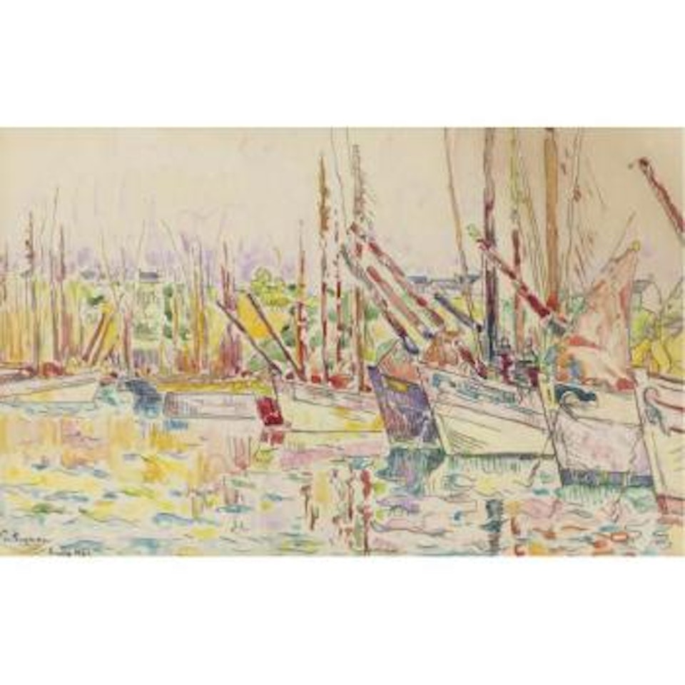 Bateaux, Groix by Paul Signac
