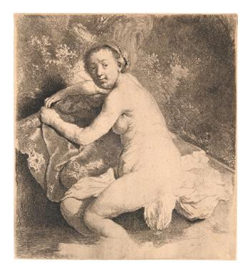 Diana at the bath by Attributed to Rembrandt Harmensz van Rijn