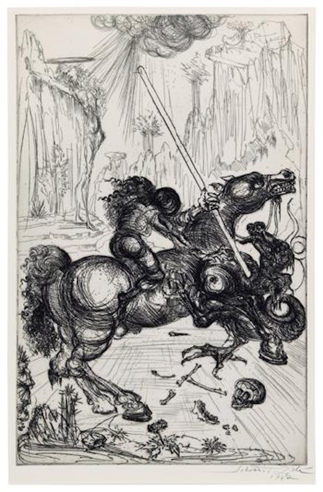 St. George and the dragon by Salvador Dali