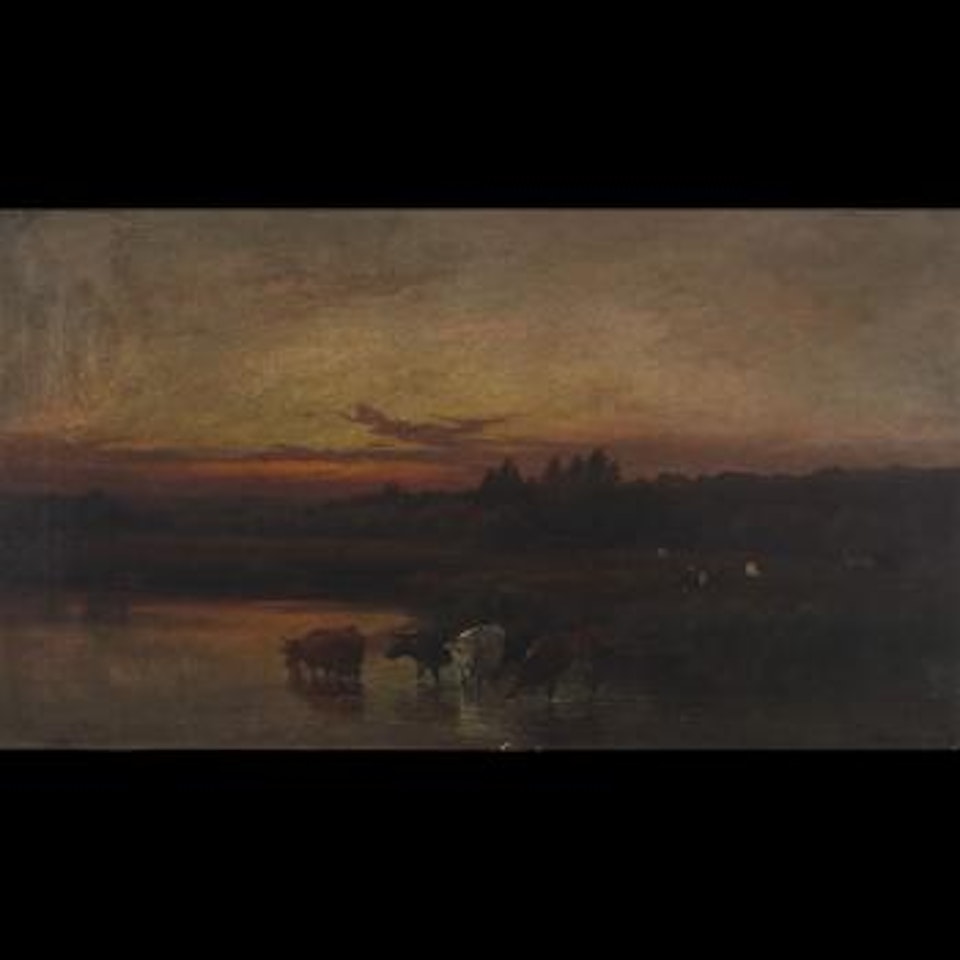 The banks of the Thames - Cookham Meadows by Alfred de Breanski