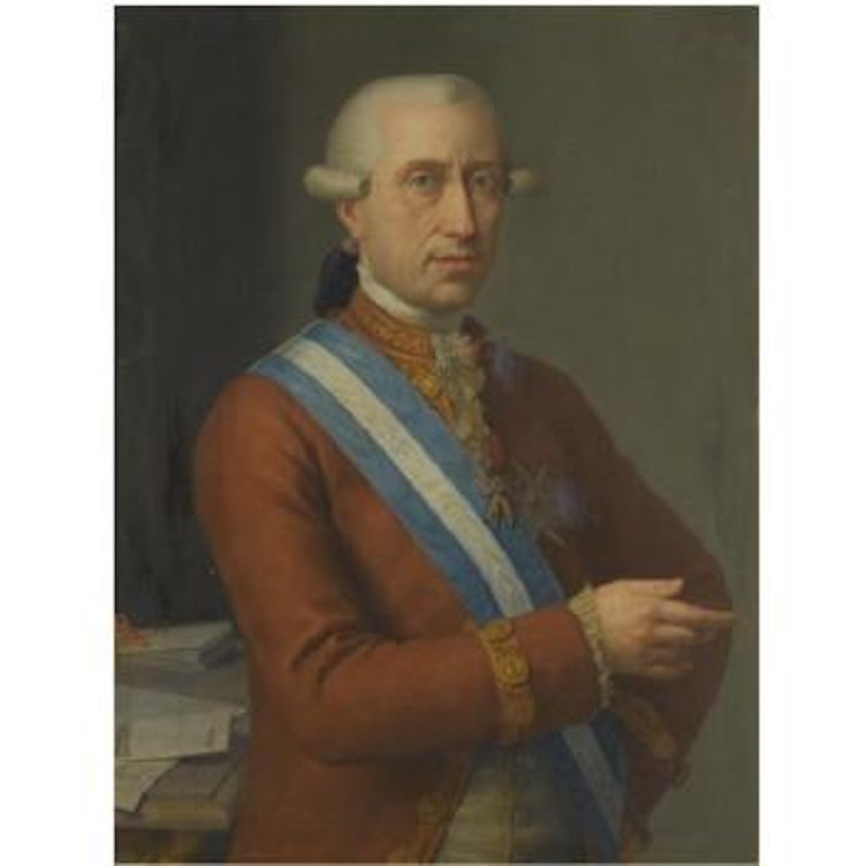 Portrait Of The Count Of Floridablanca, Half Length, Wearing The Order Of The Golden Fleece by Spanish School
