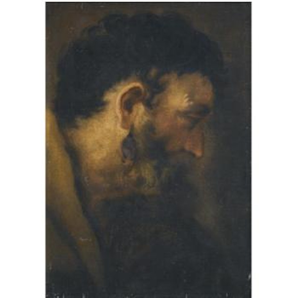 Head Of A Bearded Man by BOLOGNESE SCHOOL