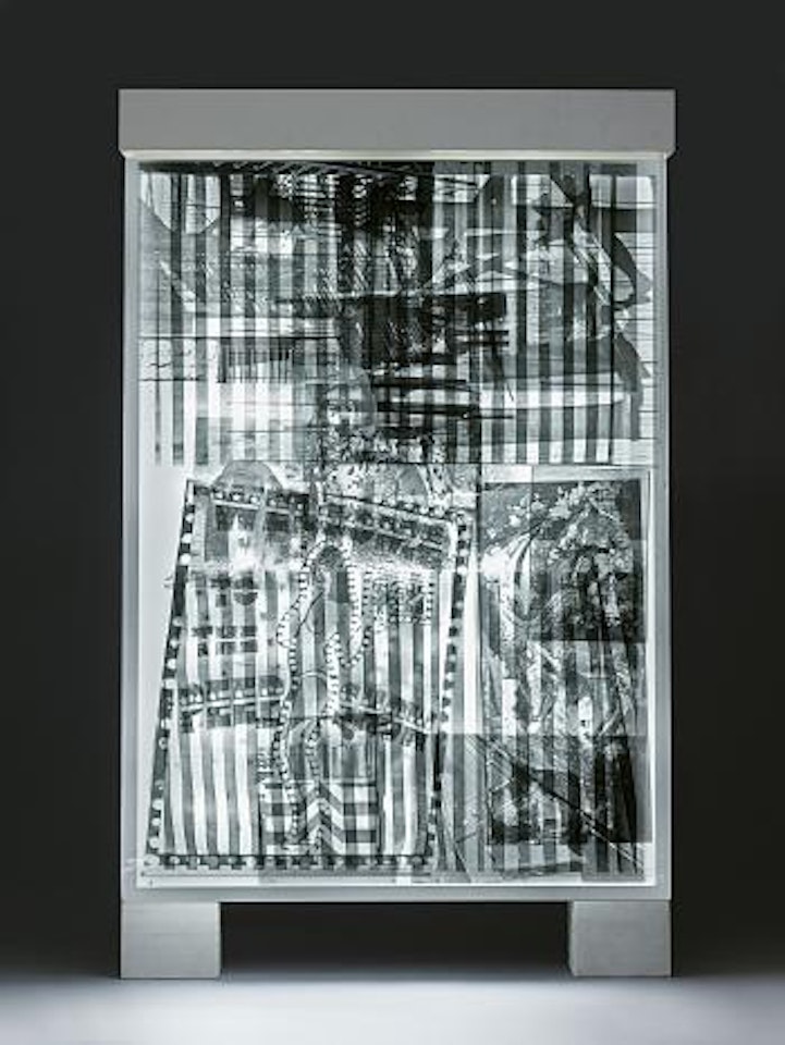Sling-Shots Lit #8 (Black State) by Robert Rauschenberg