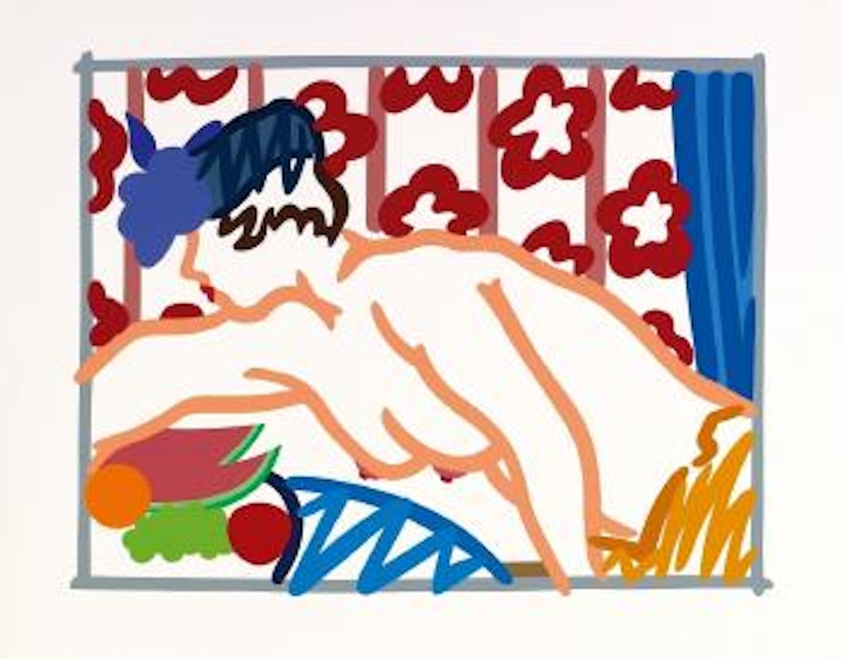 Judy Reaching Over Table by Tom Wesselmann