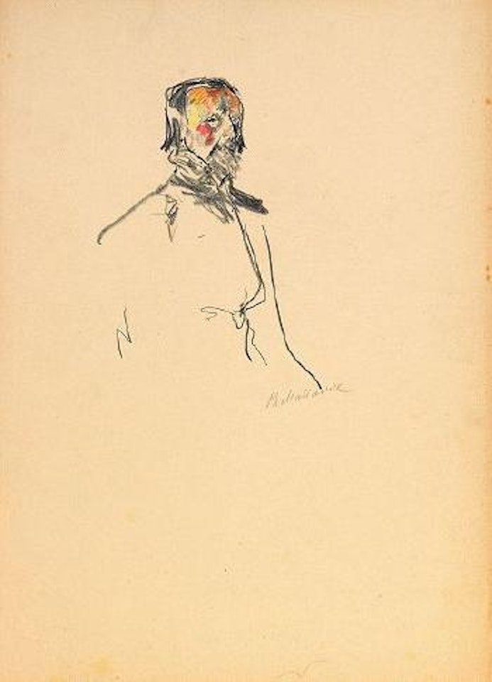 Head and shoulders of bearded man by Filip Malyavin