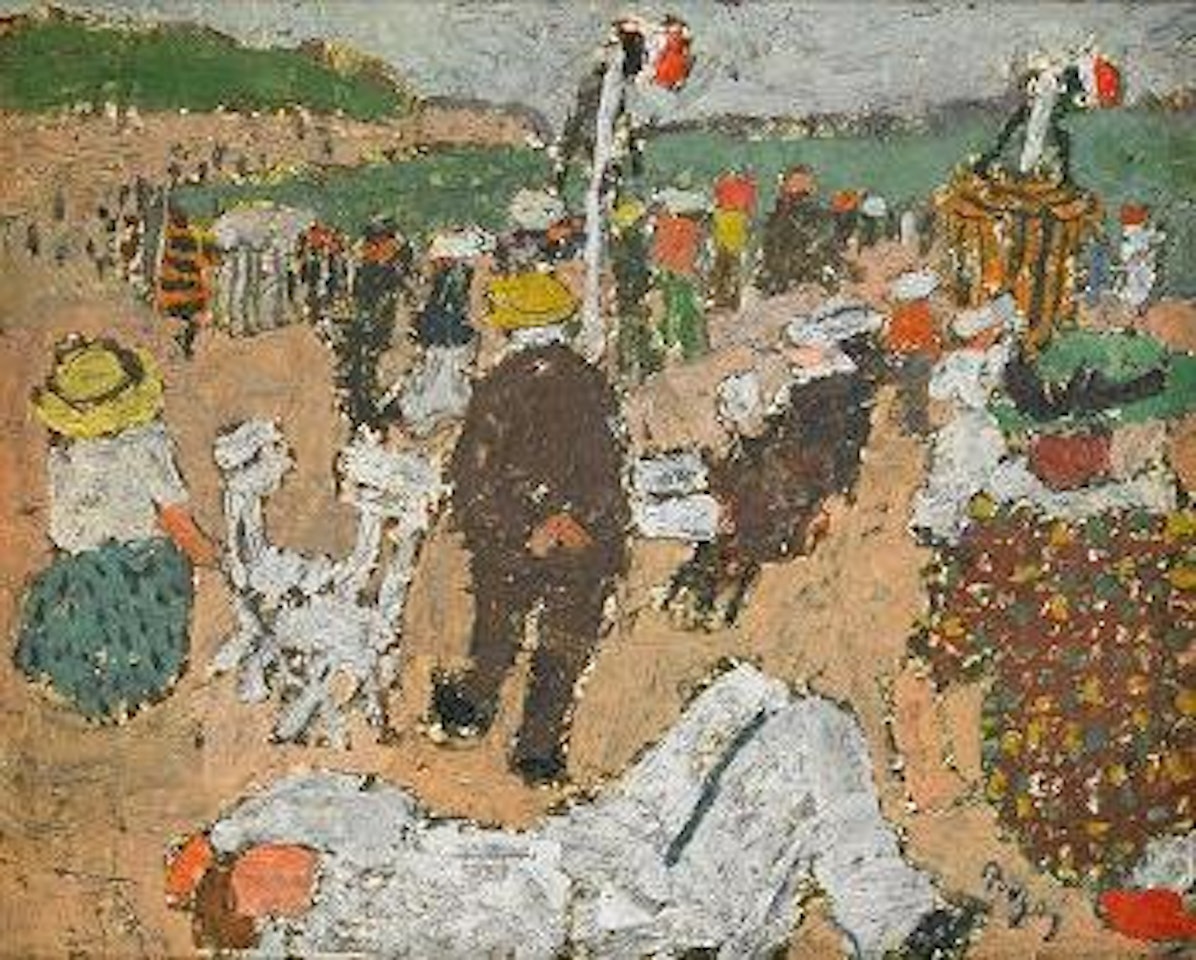 The Beach at Meridione by Jean Pougny