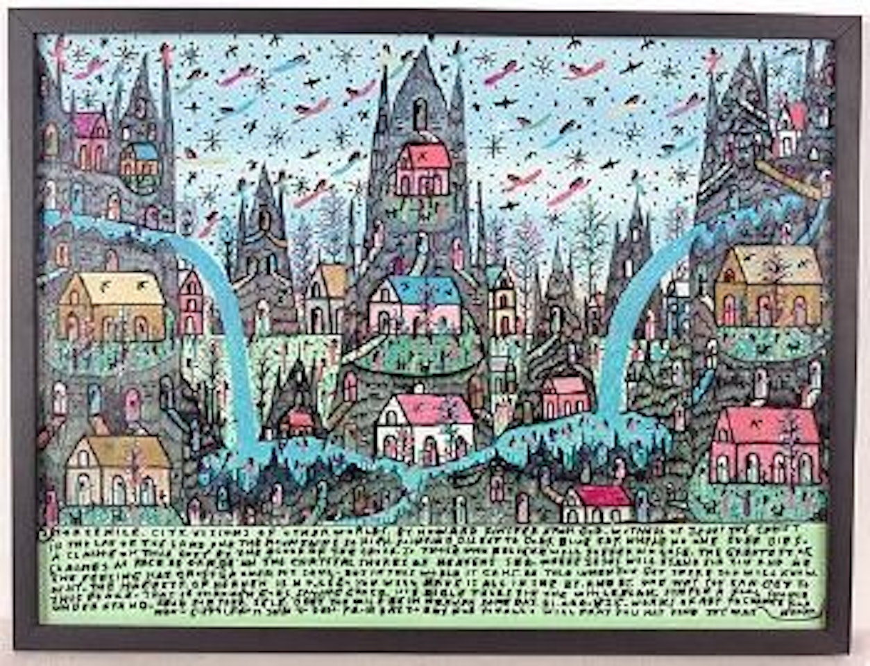Morris Nile City # 21,825 by Howard Finster