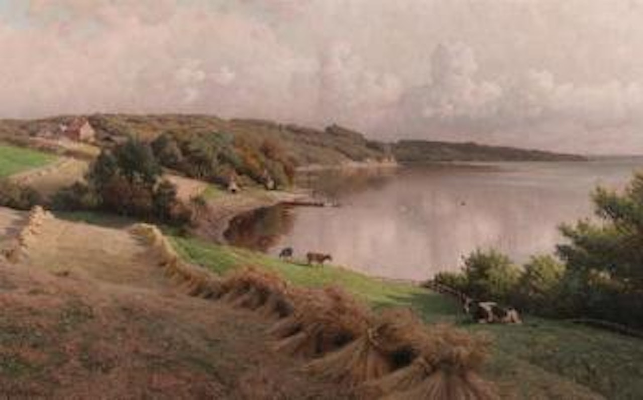 Ved Fakkegrav-Vejle Fjord by Peder Mork Monsted