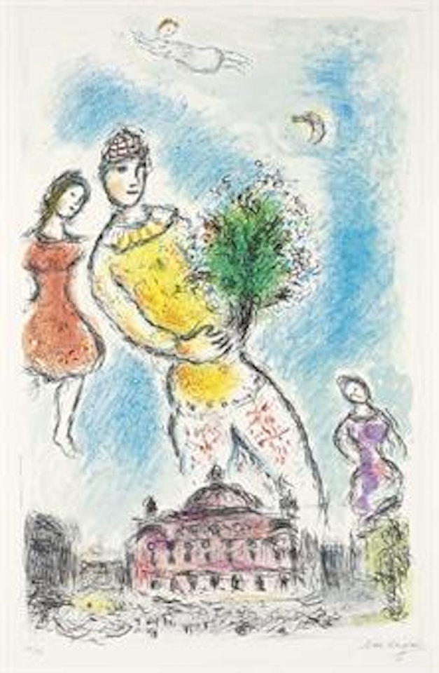 Dans le Ciel de l'Opéra (M. 973) by Marc Chagall