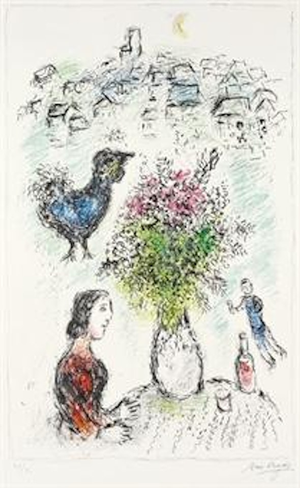 Le Bouquet rose (M. 979) by Marc Chagall