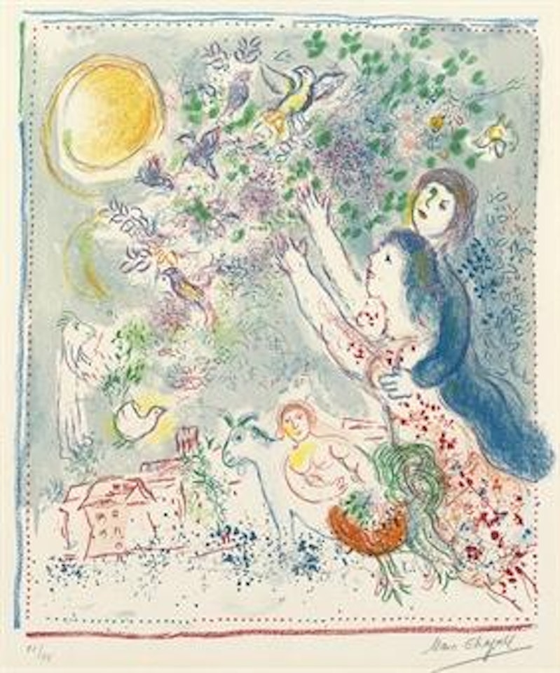 La Chasse à l'Oiseau bleu (M. 594) by Marc Chagall