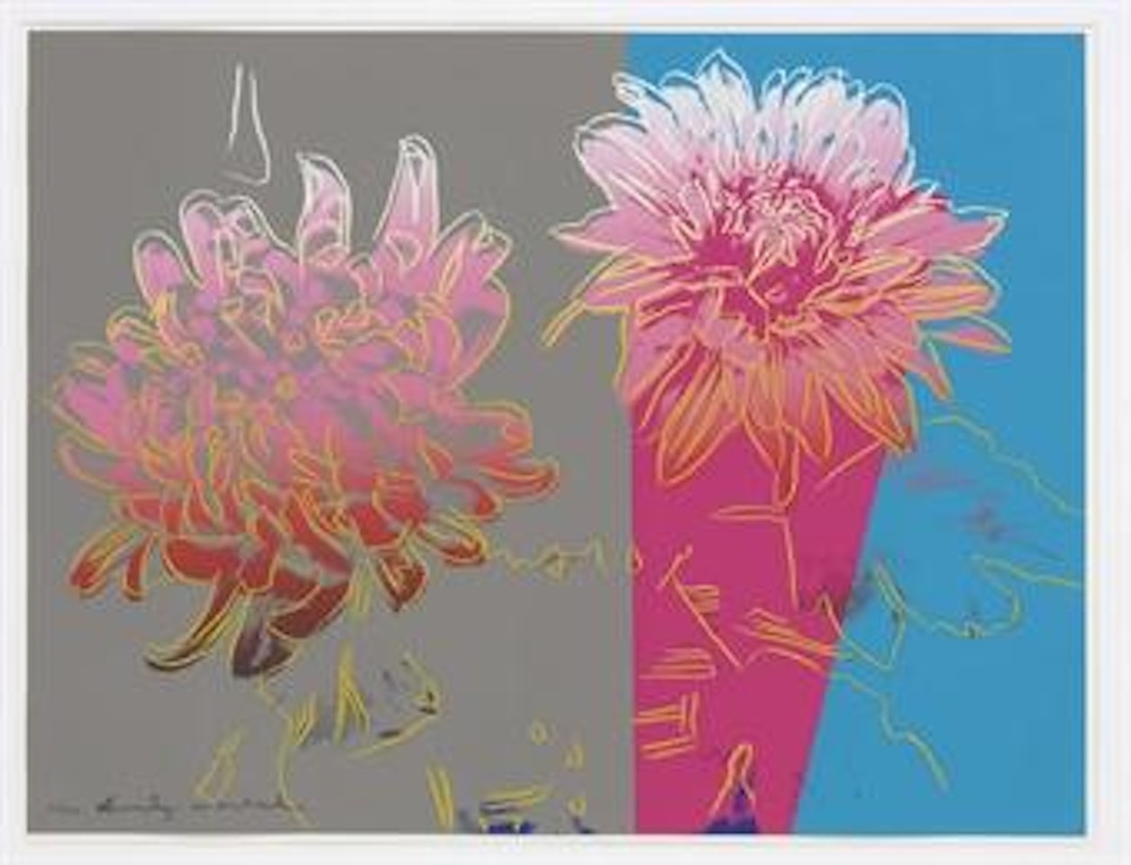 Kiku: one plate (F. & S. II.308) by Andy Warhol