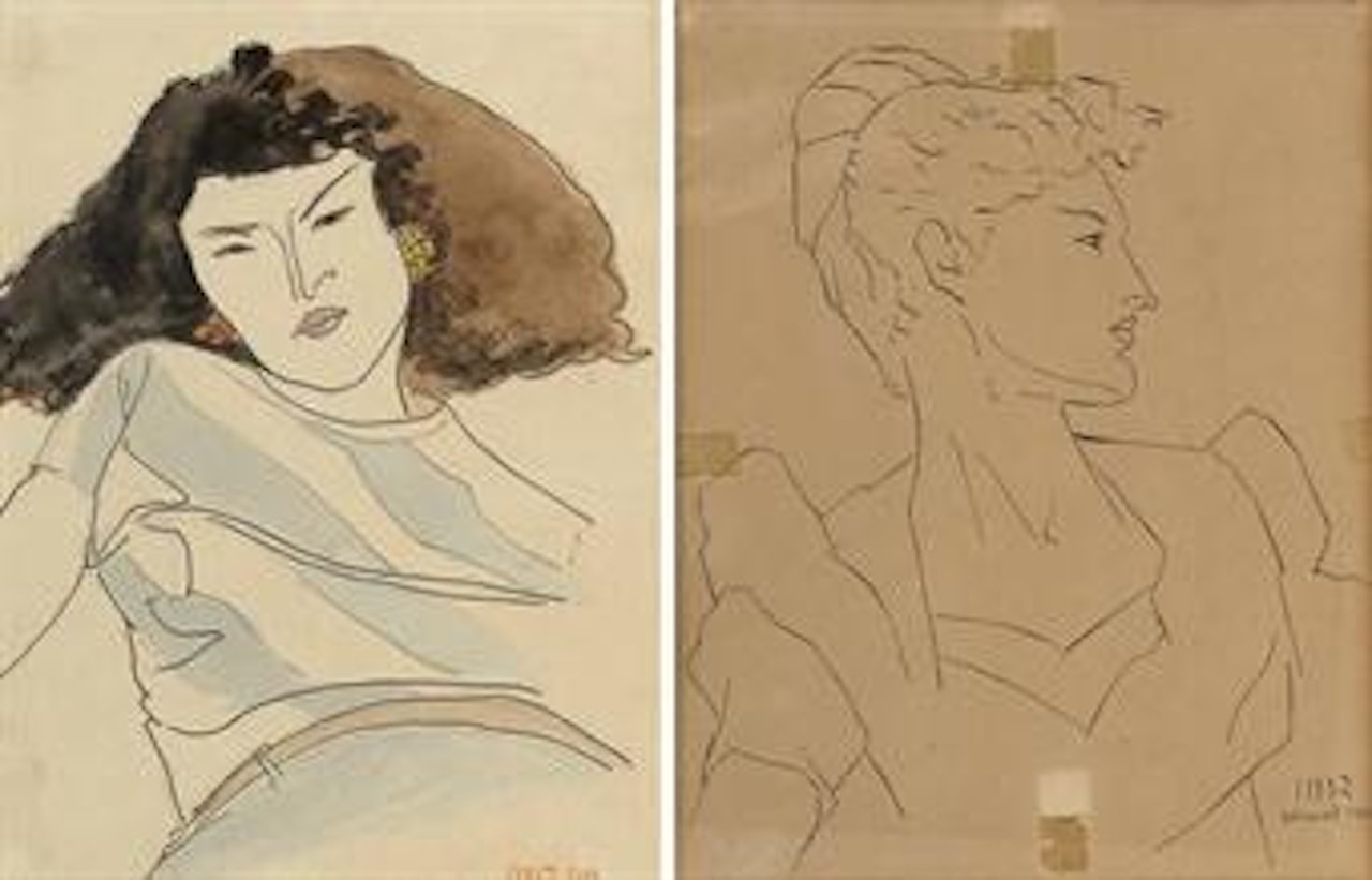 A portrait of Juliet Man Ray by Man Ray