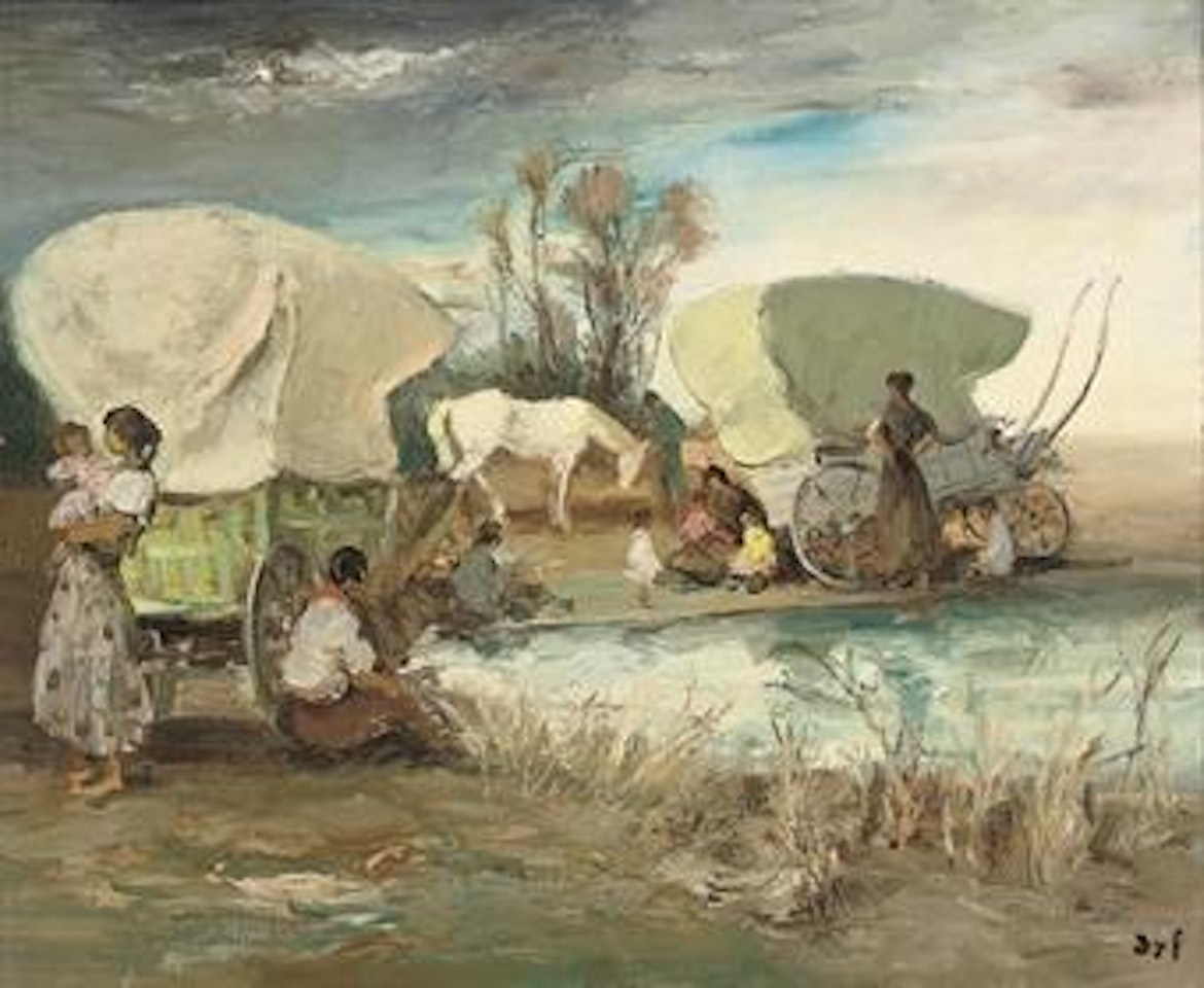 La halte des gitans by Marcel Dyf