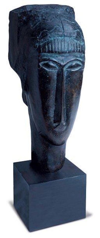 Tête de jeune fille à la frange by Amedeo Modigliani