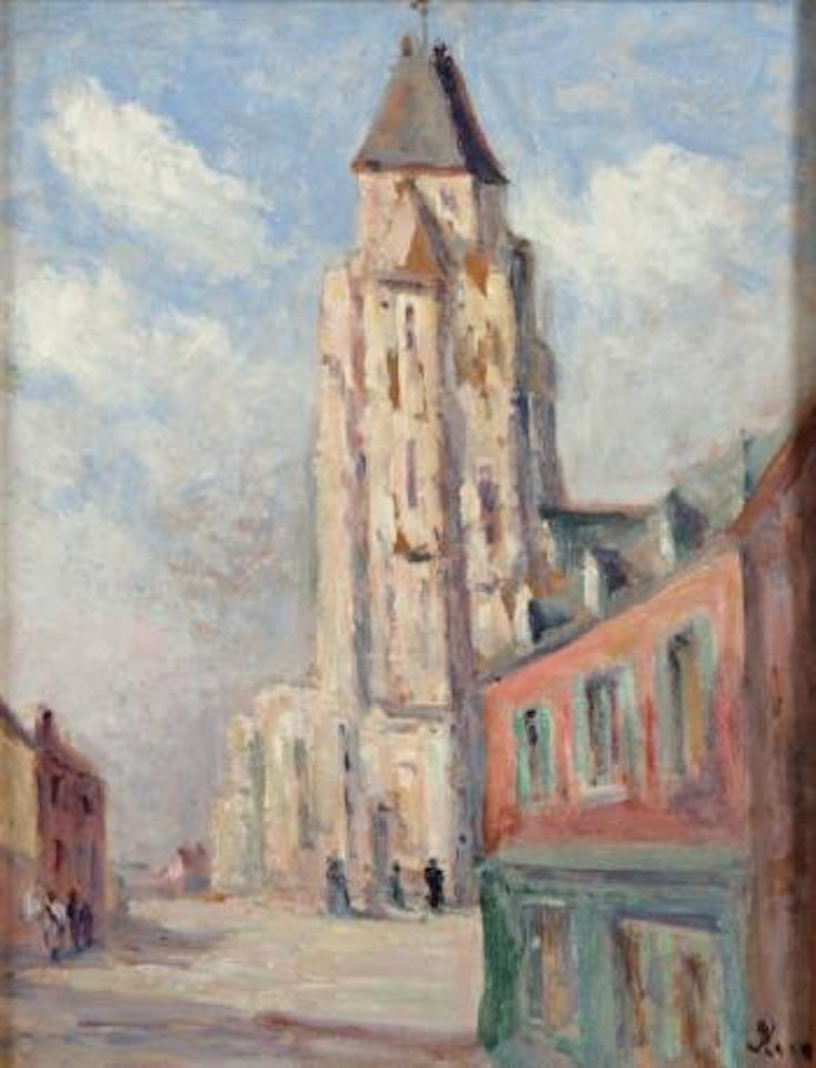 Le clocher au Tréport by Maximilien Luce