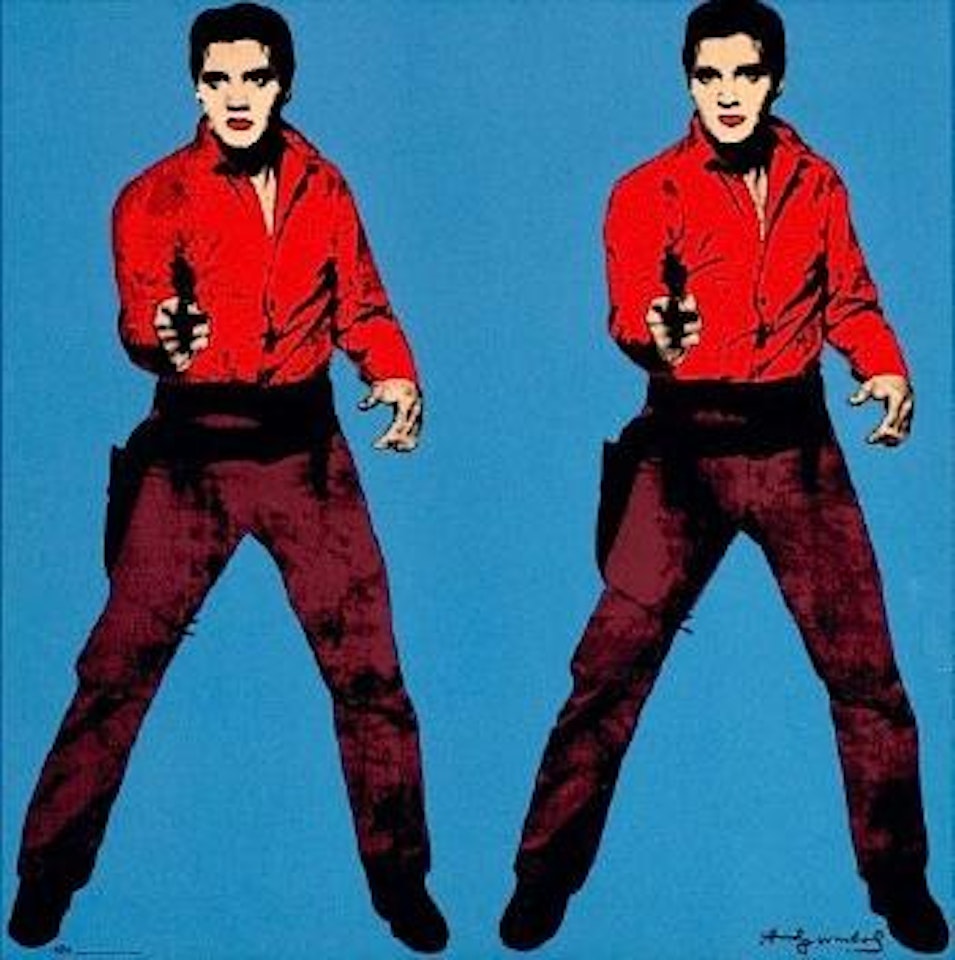 Elvis blue by Andy Warhol