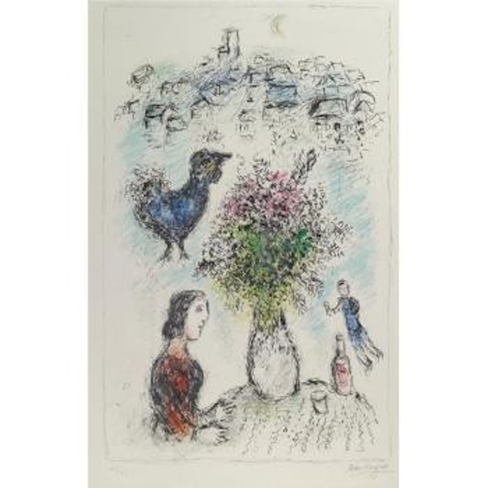 Le Bouquet Rose (M. 979) by Marc Chagall