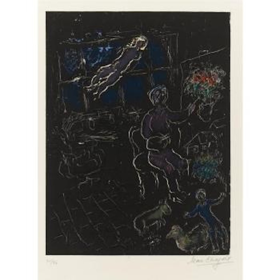 Atelier De Nuit (M. 961) by Marc Chagall