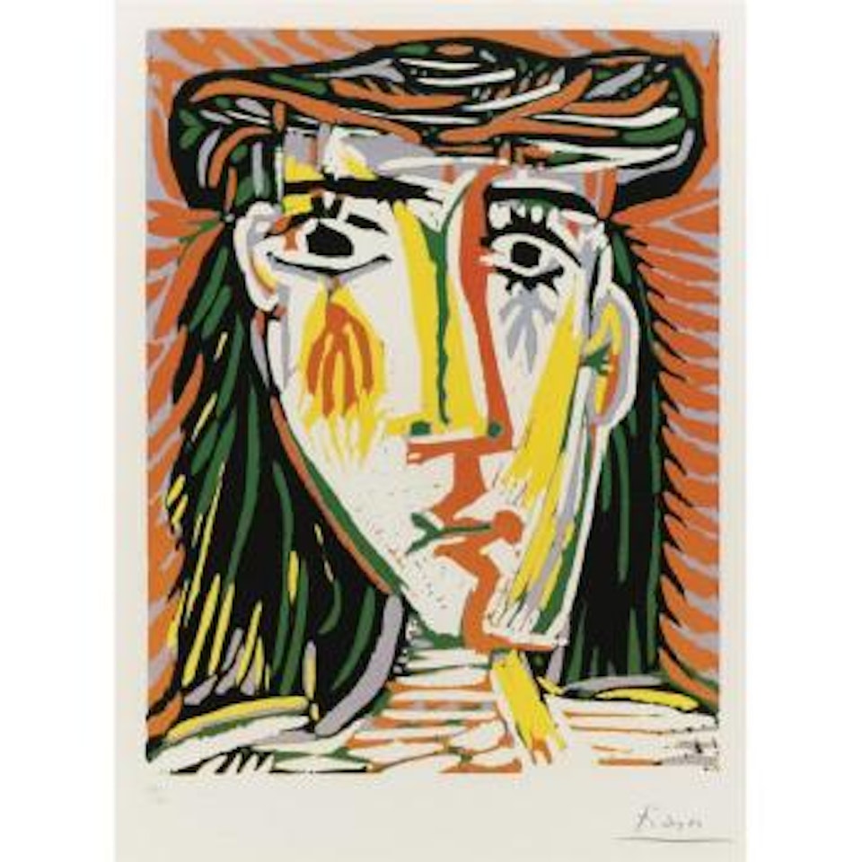 Femme Au Chapeau (B. 1073; Ba. 1281) by Pablo Picasso