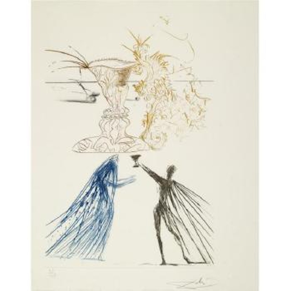 Tristram And Iseult (Micheler/Löpsinger 406-426) by Salvador Dali
