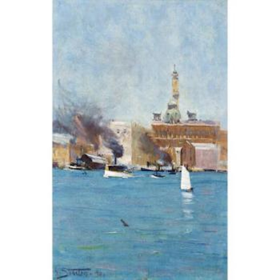 Circular Quay, Sydney Harbour by Arthur Ernest Streeton