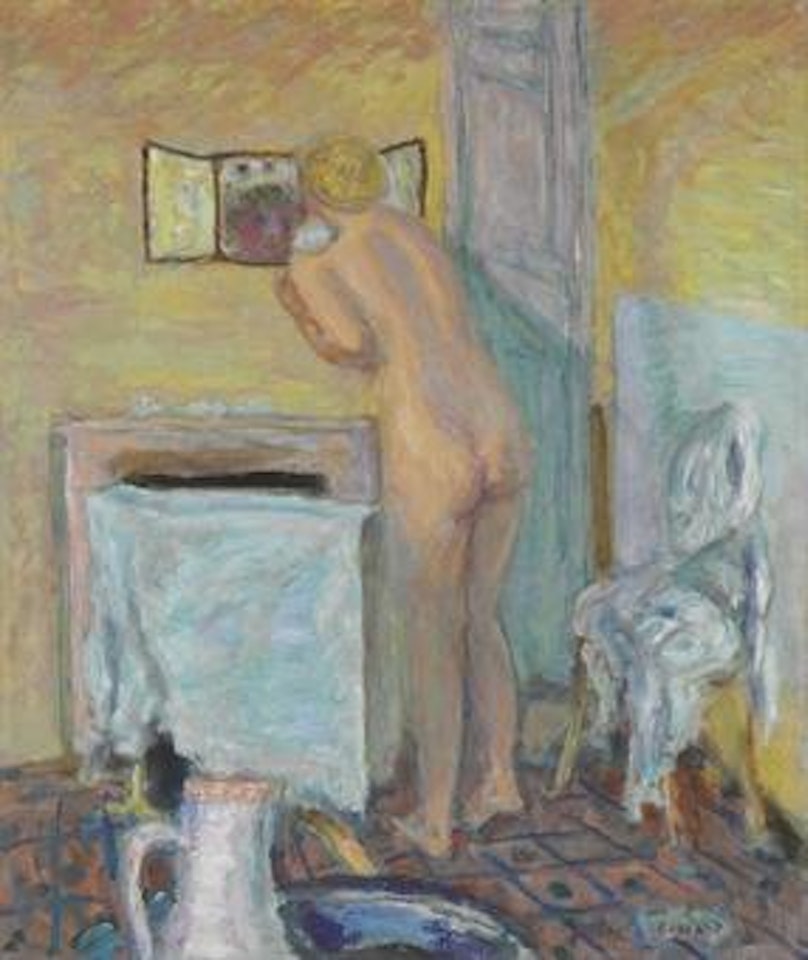 Nu devant la glace ou Baigneuse by Pierre Bonnard