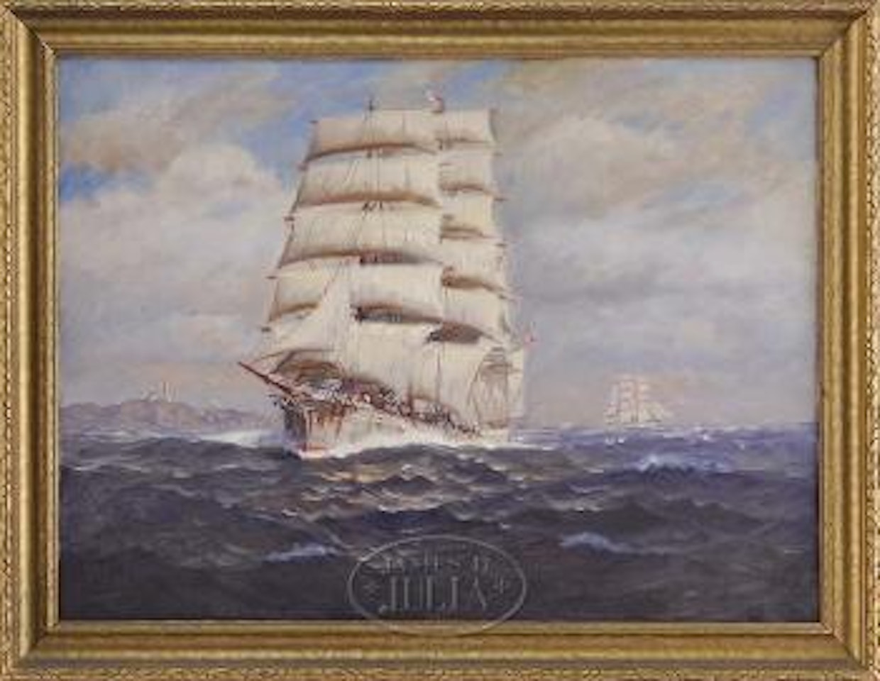 American tall ship by Gordon Grant