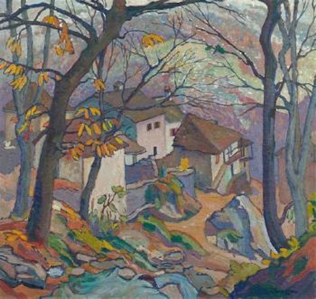 Tessiner Bergdorf by Louis Vonlanthen