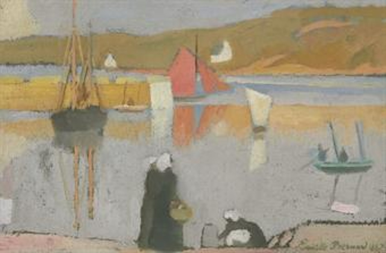Le port à Saint-Briac by Emile Bernard