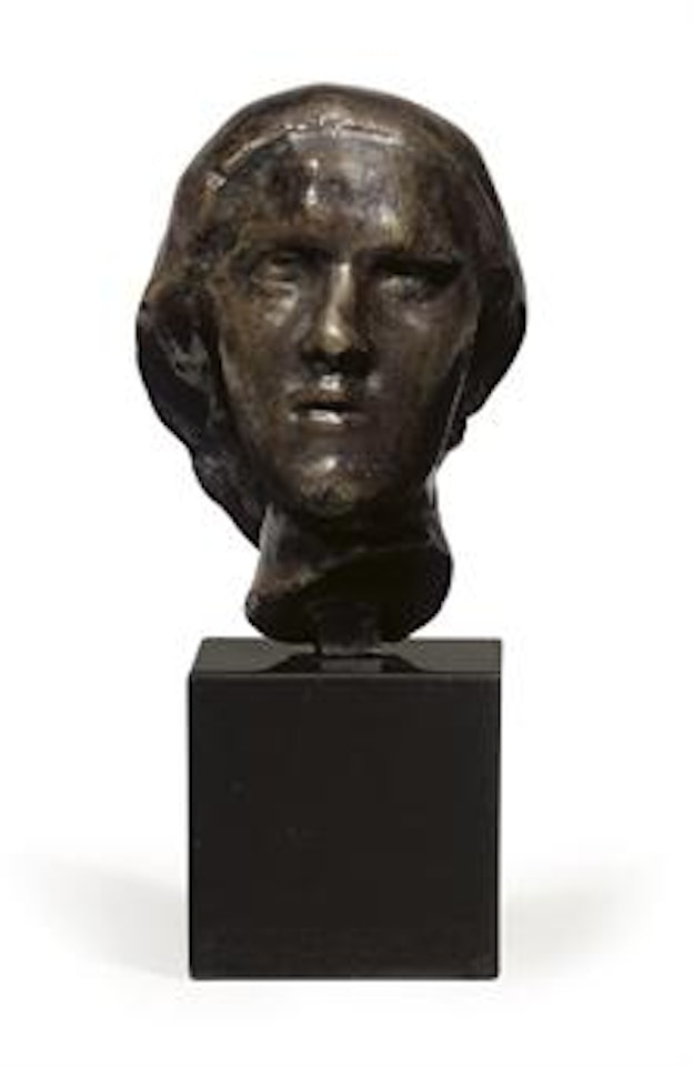 Tête De Femme Au Chignon, Petit Modèle by Auguste Rodin