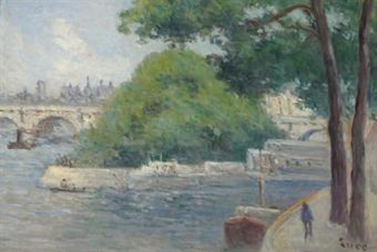Les bords de la Seine à Paris by Maximilien Luce