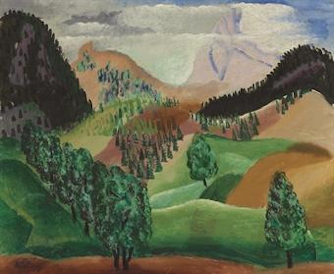 Paysage montagneux by Moïse Kisling