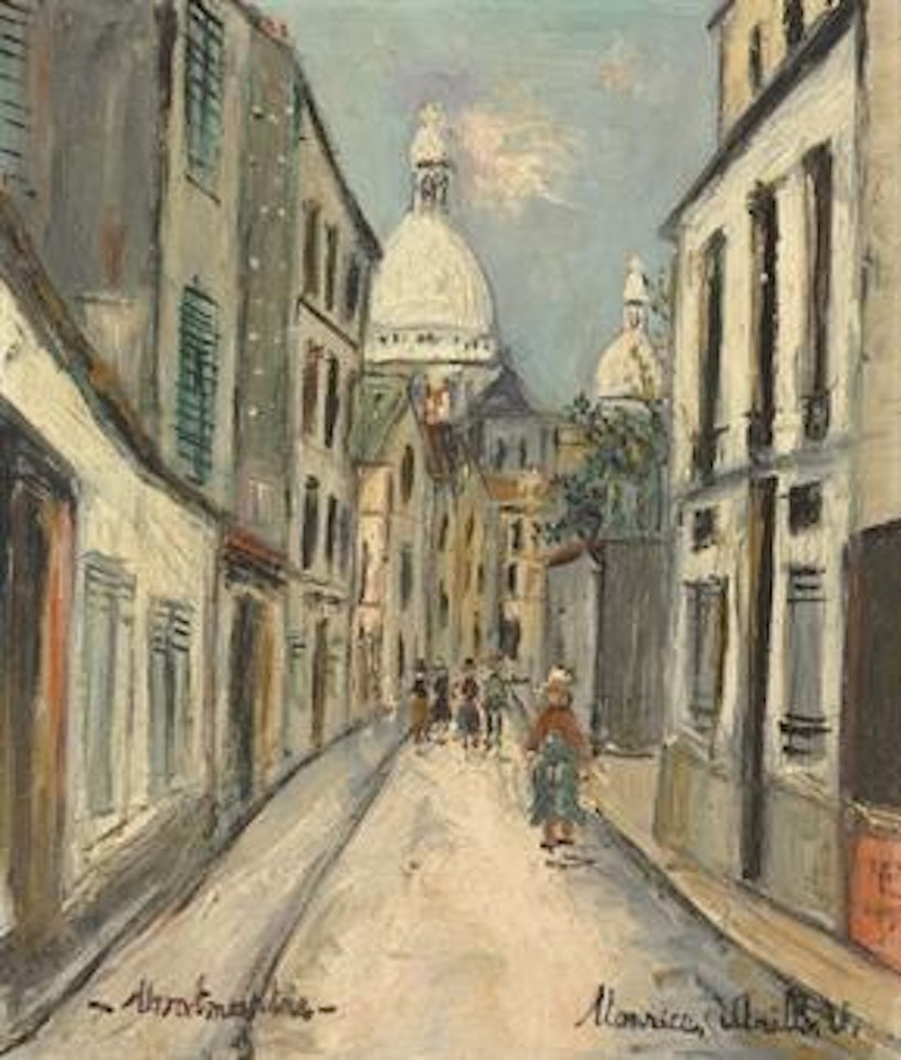 Rue de Chevalier de la Barre à Montmartre by Maurice Utrillo