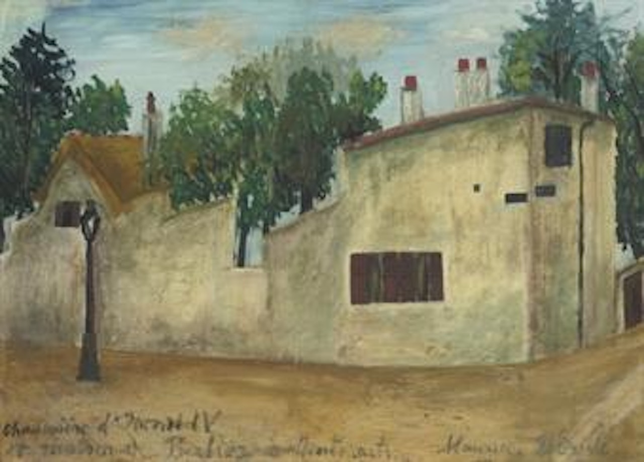 Chaumière d'Henri IV et Maison de Berlioz à Montmartre by Maurice Utrillo