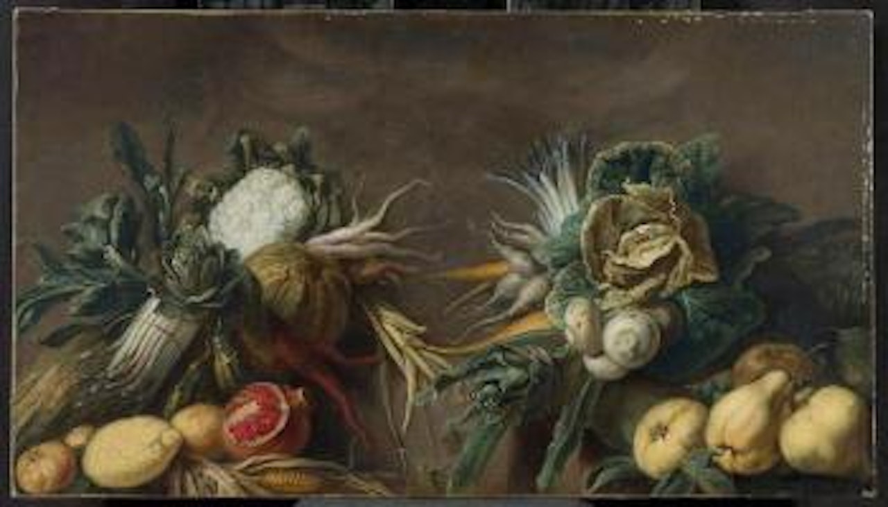 Uppiges Stilleben mit Fruchten und Gemuse by Adriaen van Utrecht