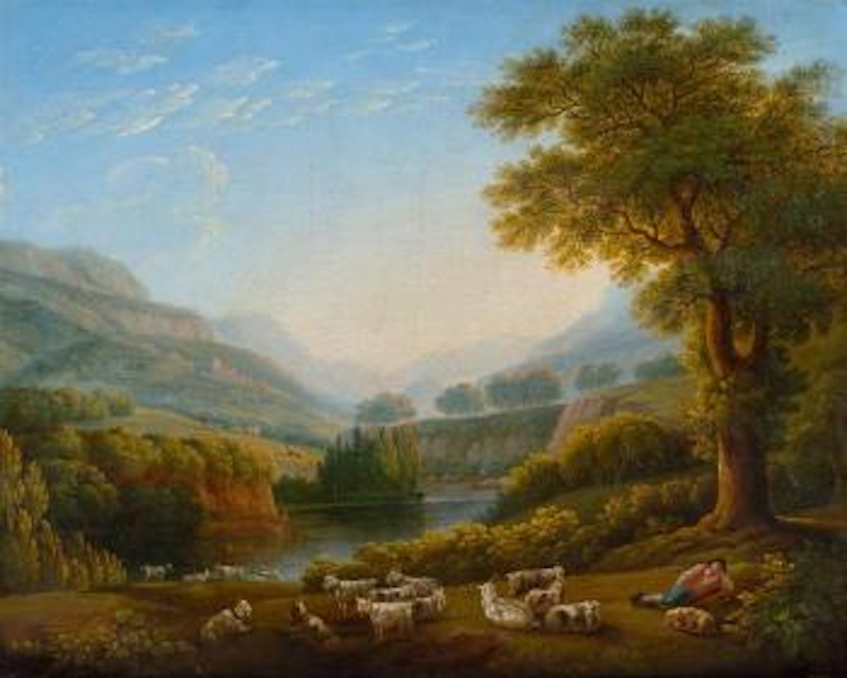 Blick auf Basorano im Tal von Roveto II by Jacob Philipp Hackert