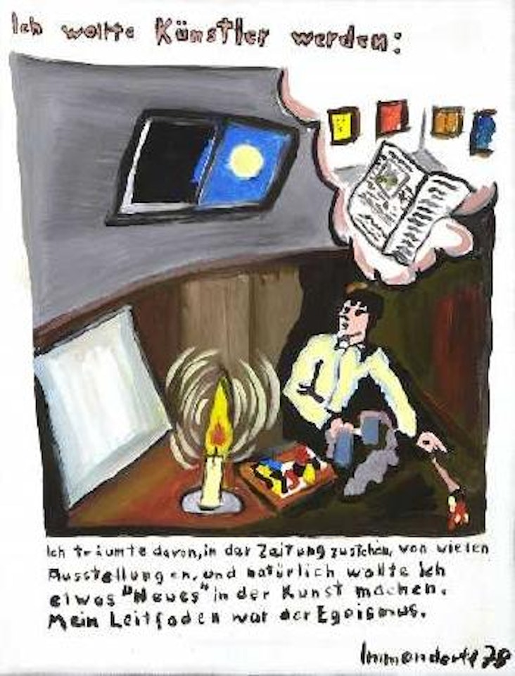 Ich wollte Kunstler werden by Jörg Immendorff