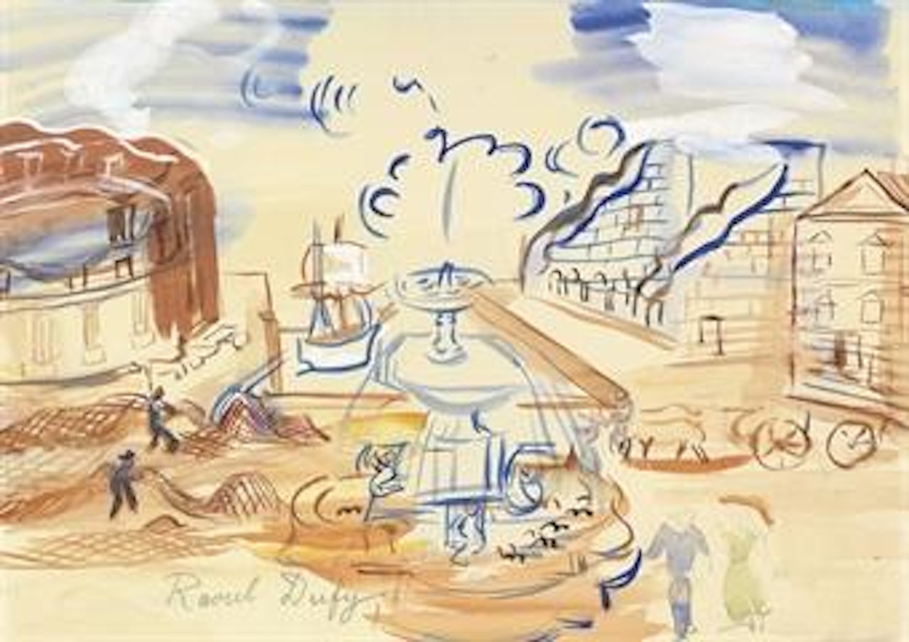 Composition à la fontaine by Raoul Dufy