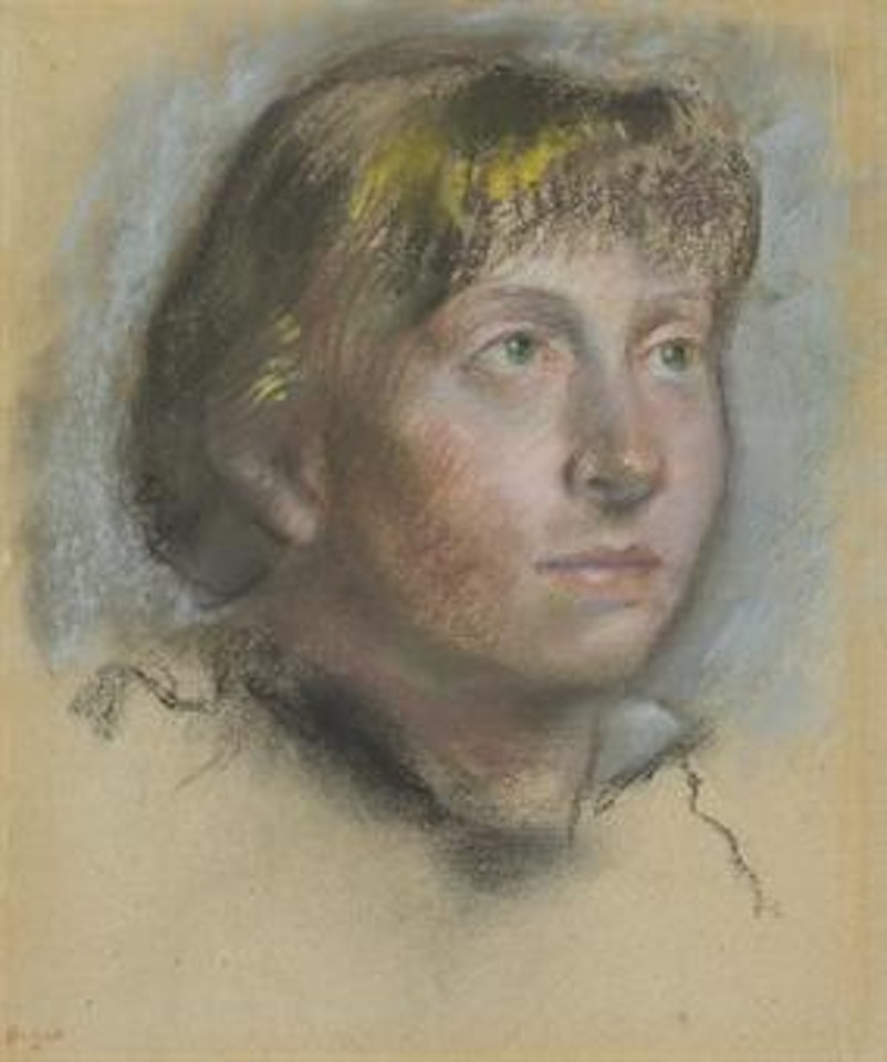 Tête de femme by Edgar Degas