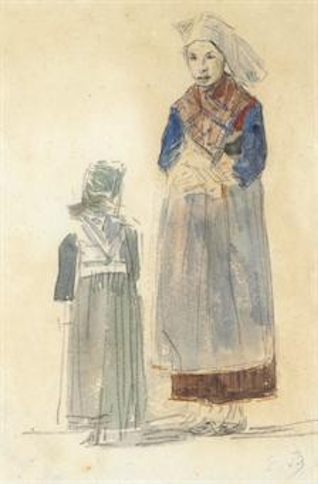 Deux Bretonnes by Eugène Boudin