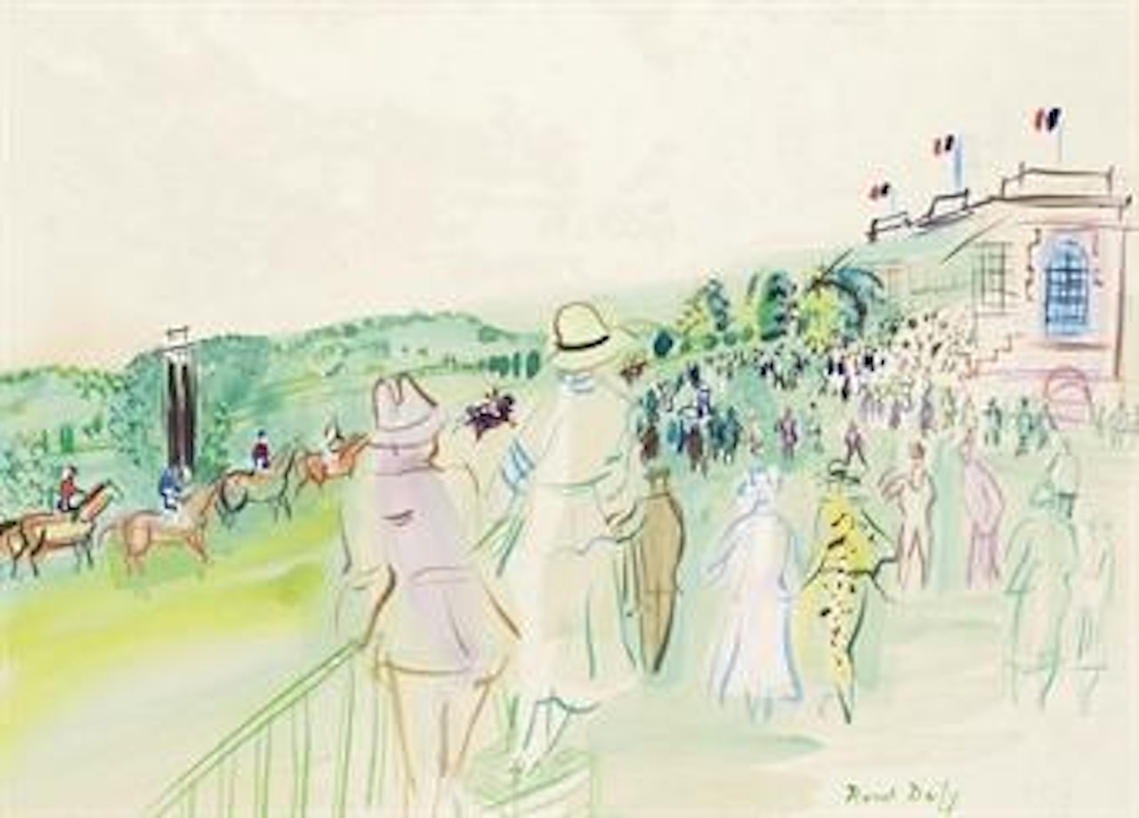 Le champ de courses de Deauville by Raoul Dufy