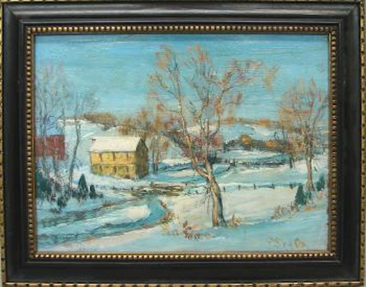 Winter landscape by Walter Emerson Baum