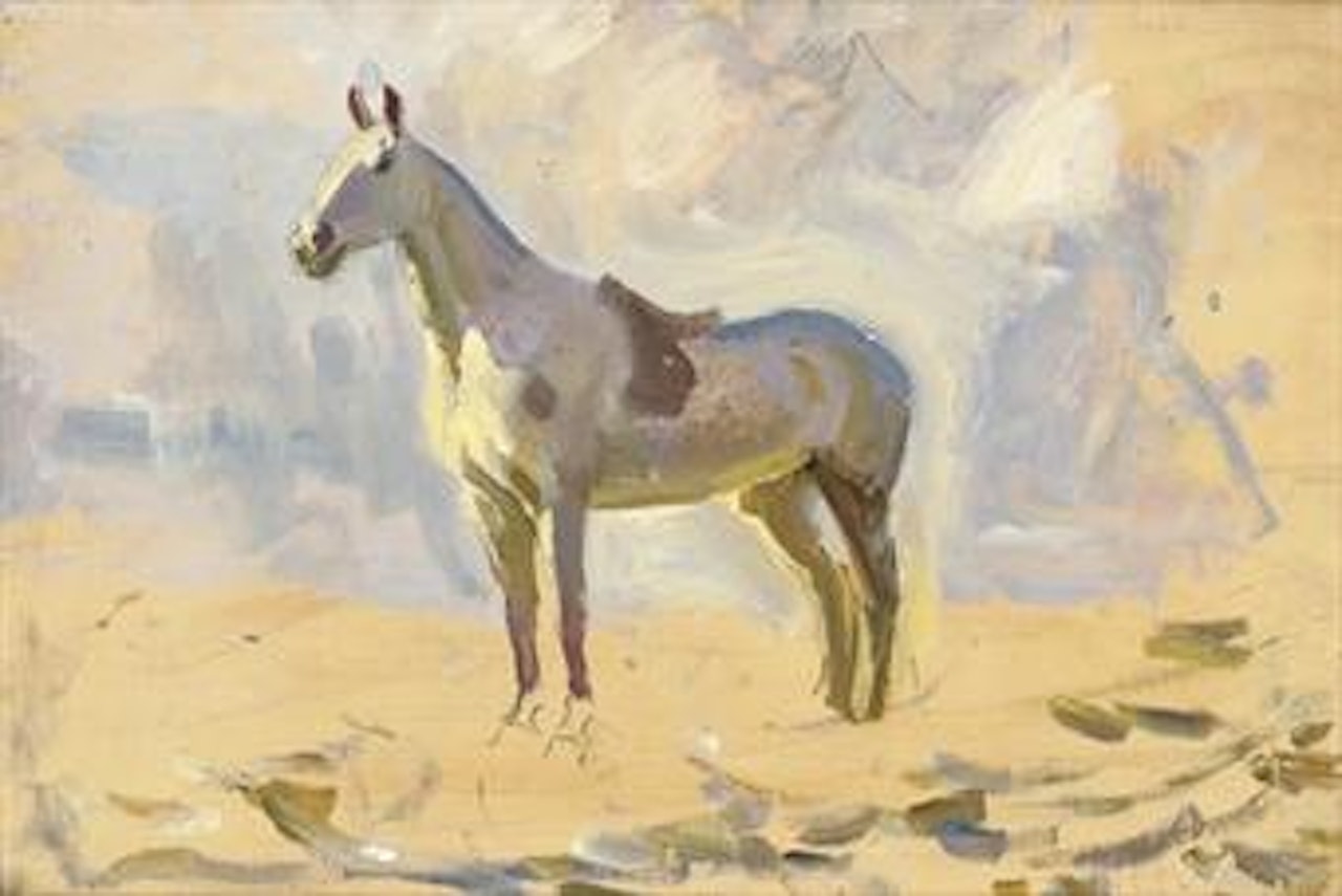 Study for the Essex foxhounds by Alfred James Munnings