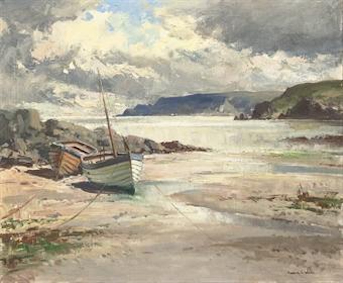 Boats on the shore by Maurice Canning Wilks