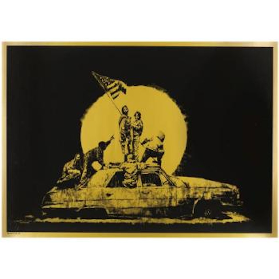 Gold Flag by Banksy