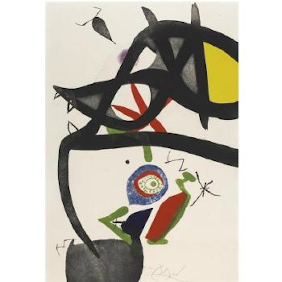 Quatre Colors Aparien El Món (Cf. D. 825) by Joan Miró