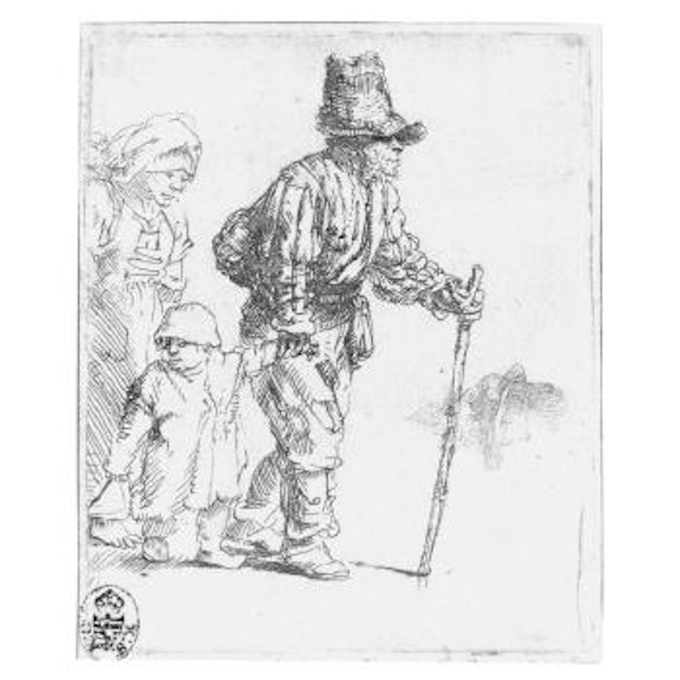 A Peasant Family On The Tramp (B., Holl. 131; H. 259; Bb. 52-53) by Attributed to Rembrandt Harmensz van Rijn