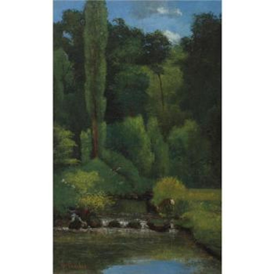 Ruisseau Dans La Forêt by Gustave Courbet